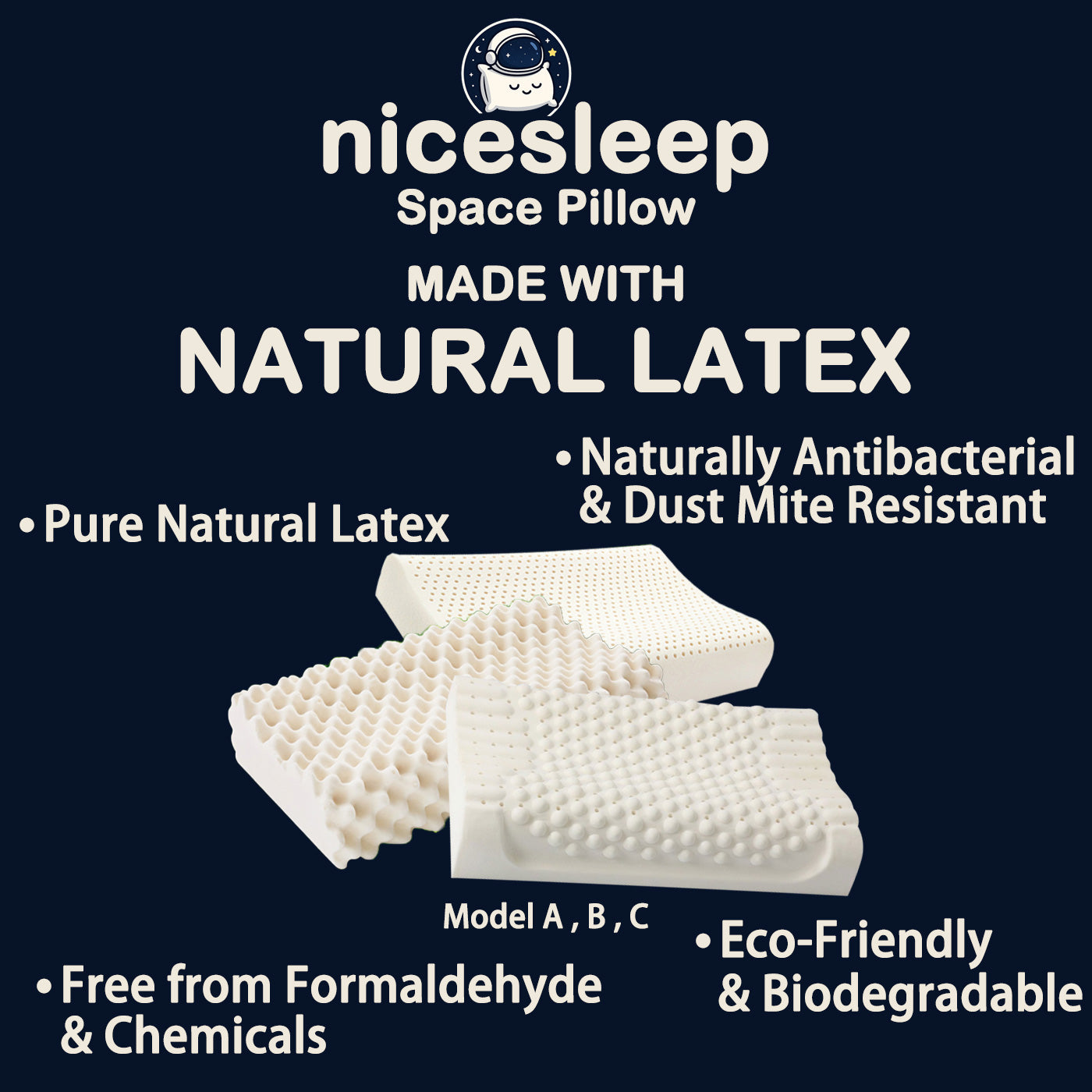 Durian-Spike Support Latex Pillow – Model B✨Special Deal: discount on first pillow + second one is HALF PRICE
