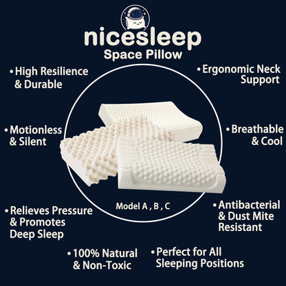 Durian-Spike Support Latex Pillow – Model B✨Special Deal: discount on first pillow + second one is HALF PRICE